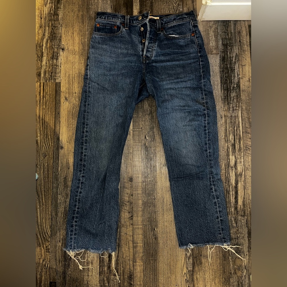 Levi’s Ripped Cuff Jeans